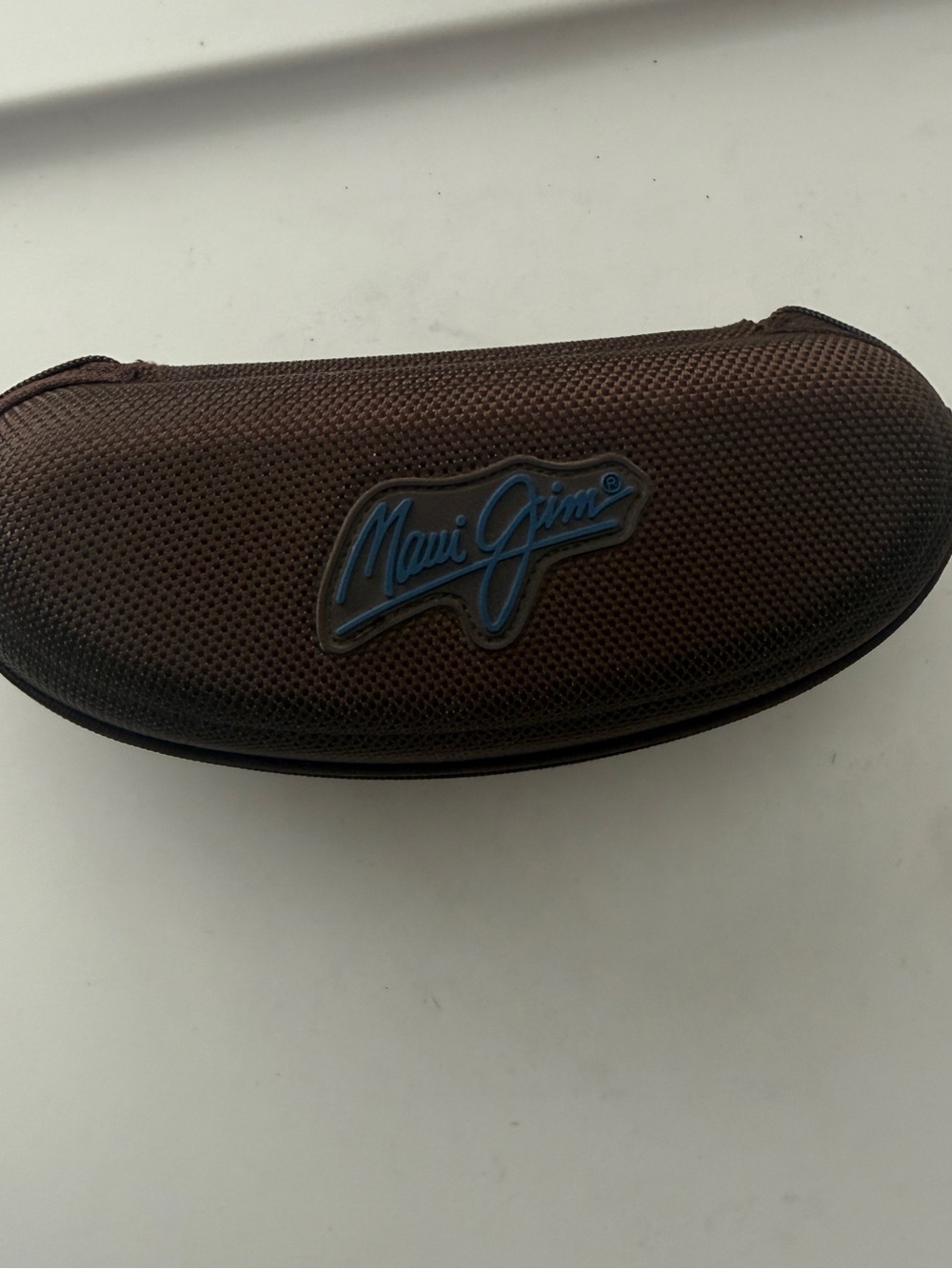 Maui Jim Brown Textured Hard Shell Toiletry/Sunglass Case Large